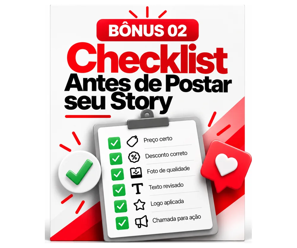 Caixa do Bônus 02: Checklist Antes de Postar seu Story